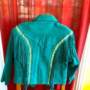 Suede fringed jacket